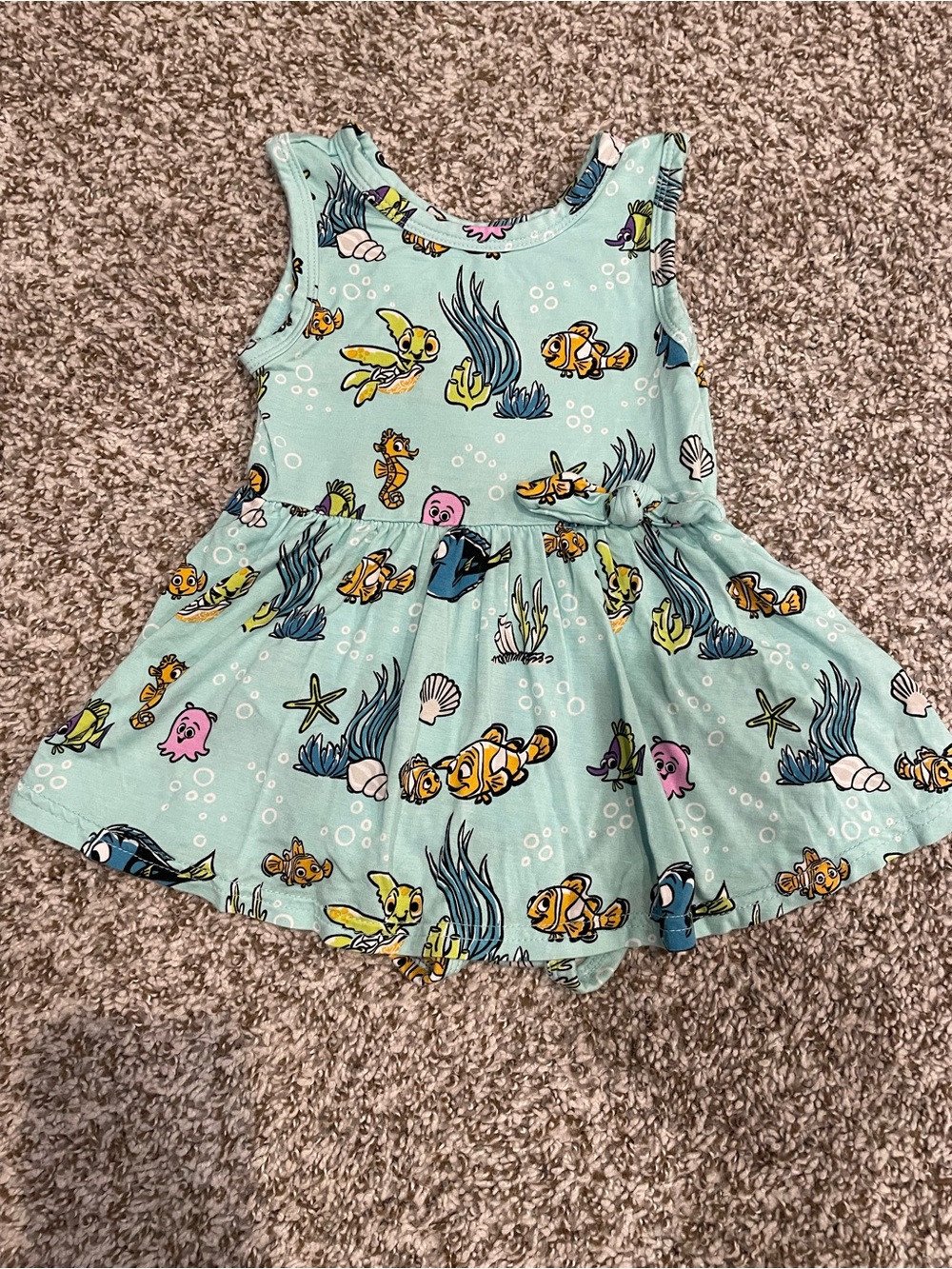 Little Sleepies Mint Green Finding Nemo Tank Skater Dress
